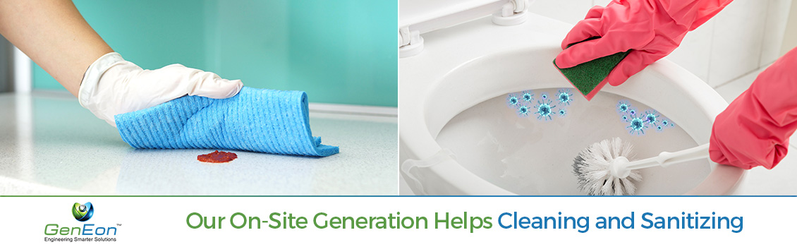 Our On-Site Generation Helps Cleaning and Sanitizing