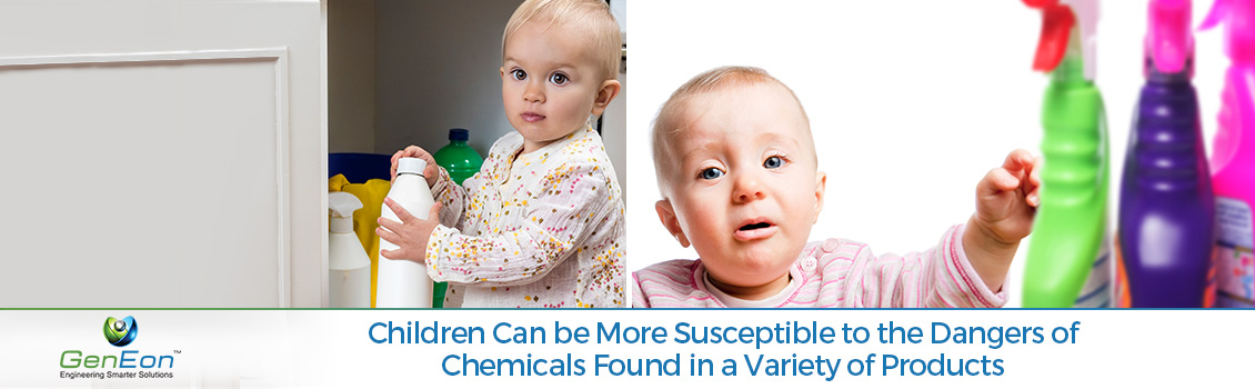 Children With Toxic Cleaning Products