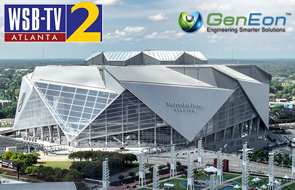 WSBTV in Atlanta Features the Mercedes Benz Stadium Using GenEon Technologies