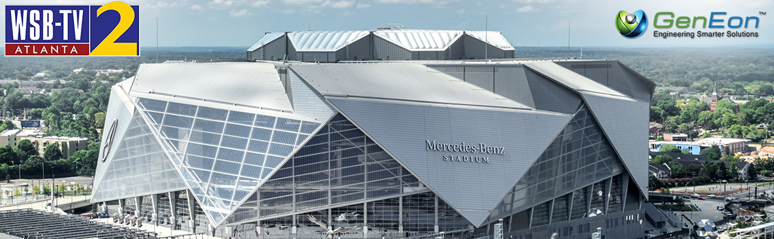 WSBTV in Atlanta Features the Mercedes Benz Stadium Using GenEon Technologies